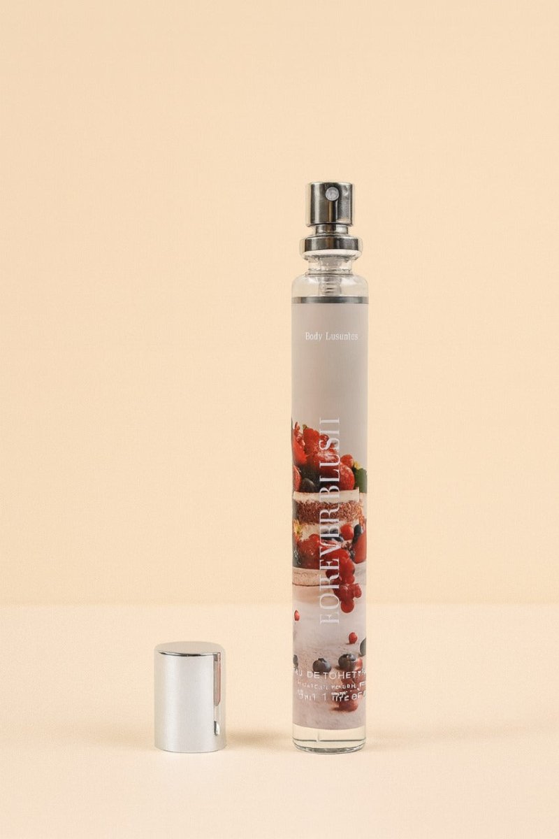 Forever Blush eau de toilette 35 ml bottle with metallic sprayer and floral print