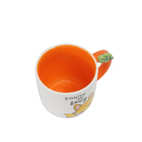 Ceramic cup with Fox Design and Colorful Handle 2
