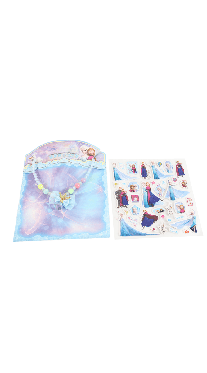 Frozen Necklace & Sticker Set for Kids - MIDI