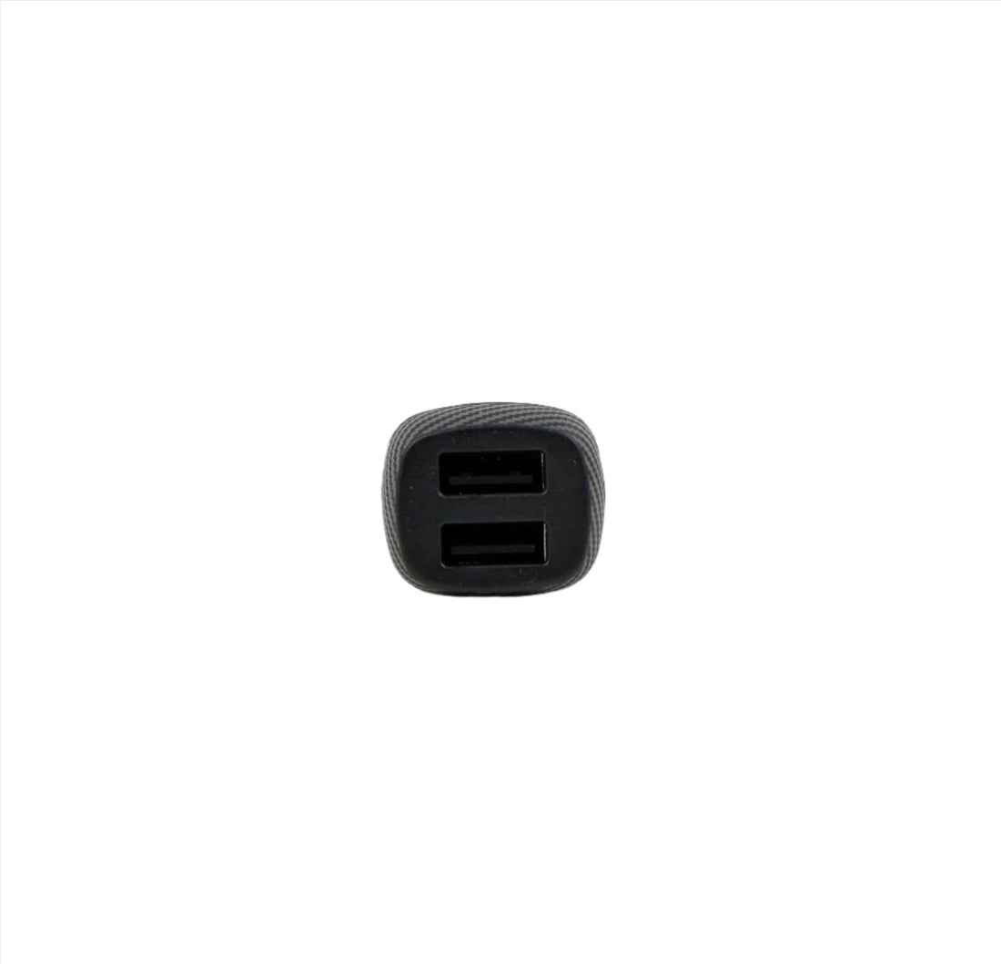 GETLF 2-port car charger showing two USB ports in dark casing