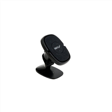Getlf magnetic car phone mount in black, textured oval pad and stand base