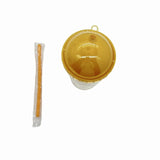 Glass Coffee Cup with Lid & Straw - MIDI