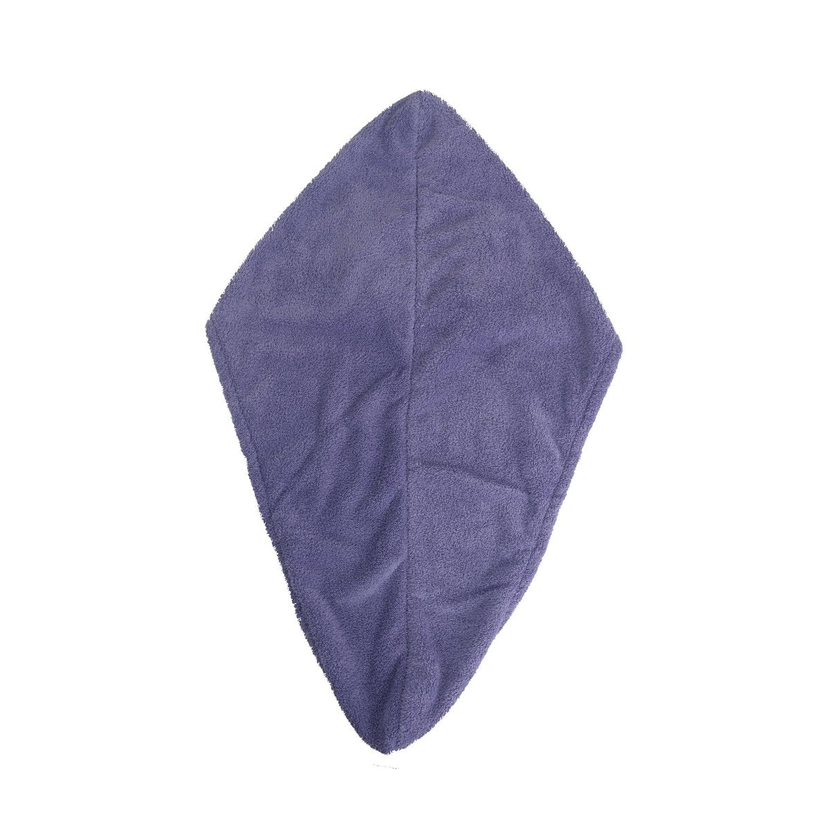Hair-drying cap towel, purple folded hood design