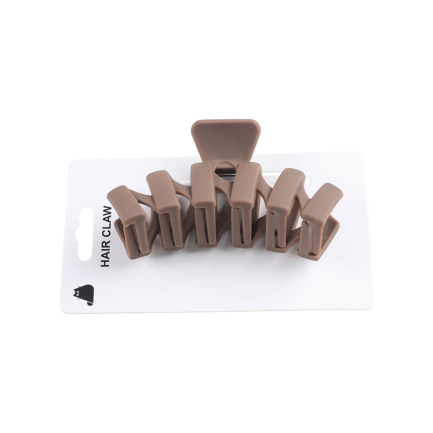 Hairclaw hair claw clip, taupe/beige, wide open comb-like teeth