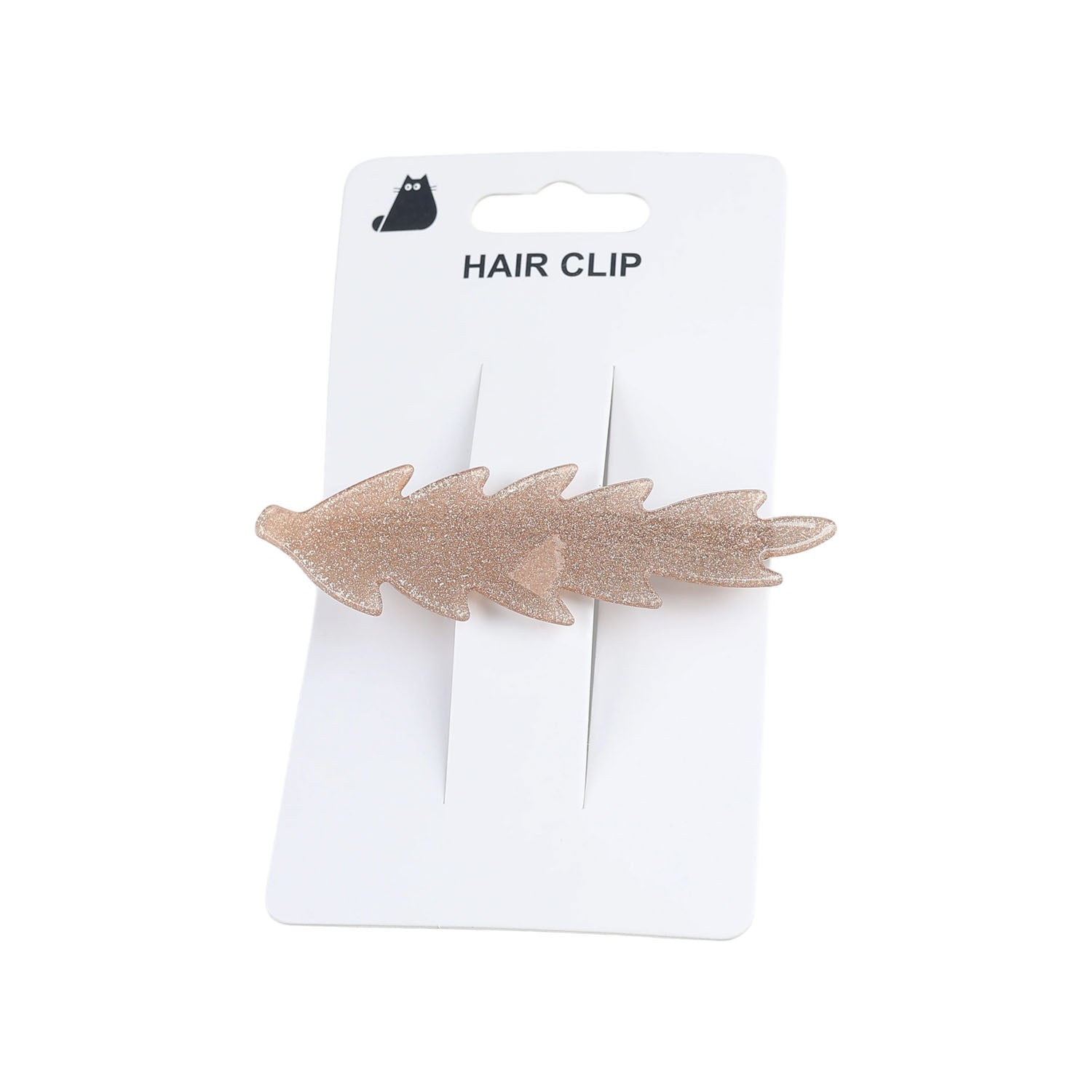 Glitter Leaf Hair Clip 3