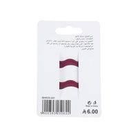 Wavy Edge Hair Clips - Burgundy Color 4
