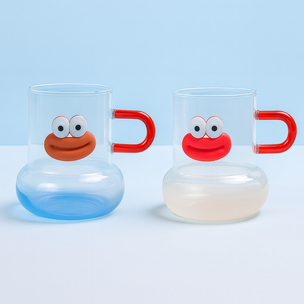 Happy Face Mug 580ml Glass - MIDI