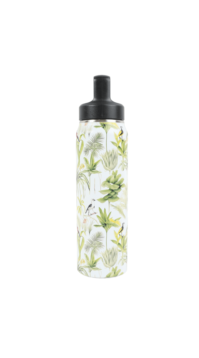 Insulated Water Bottle - Tropical Design - MIDI