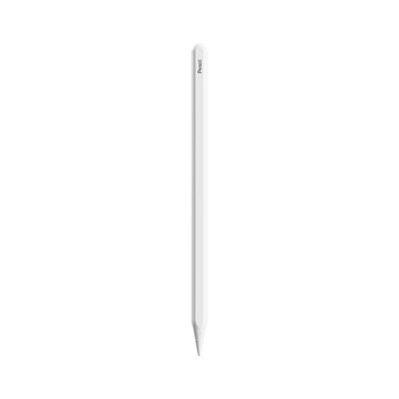 White iPad compatible stylus pencil with pointed tip