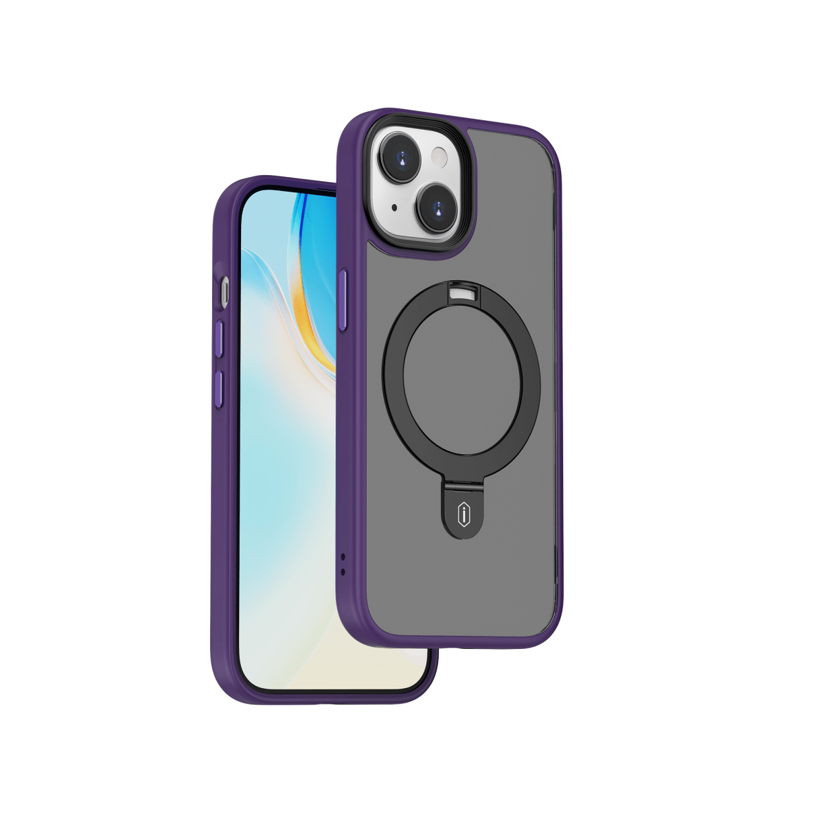 iPhone Case with Ring Holder - Purple - MIDI