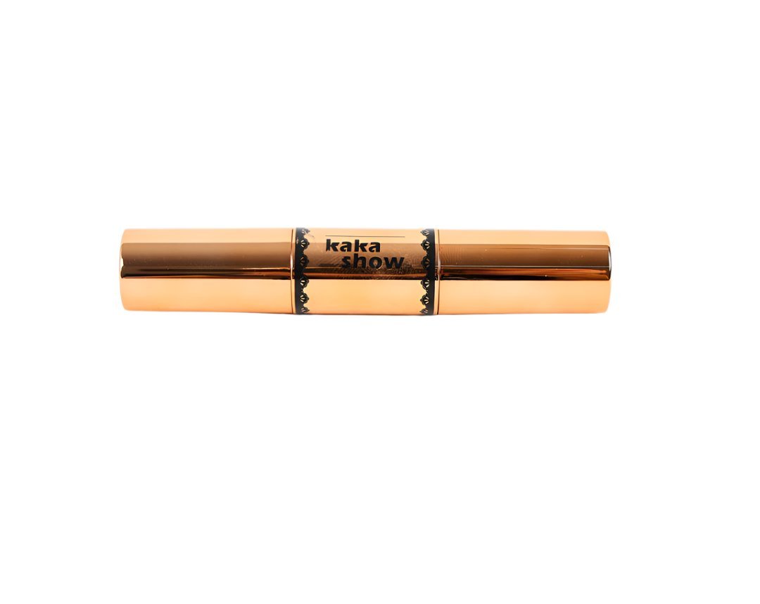 Dual contour and highlight stick in gold casing with black label band