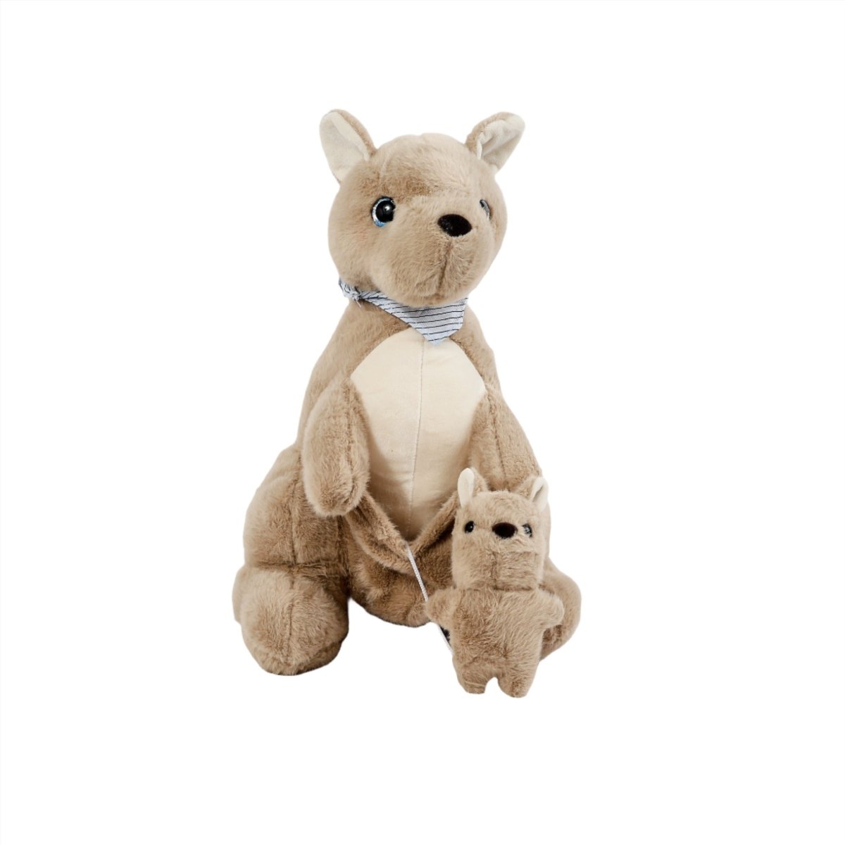 Kangaroo Plush Toy with Joey - Adorable Gift - MIDI