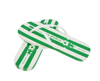 Kids' Amazing World Green Striped Flip - Flops - MIDI