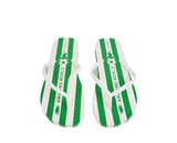Kids' Amazing World Green Striped Flip - Flops - MIDI