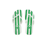 Kids' Amazing World Green Striped Flip - Flops - MIDI