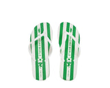 Kids' Amazing World Green Striped Flip - Flops - MIDI