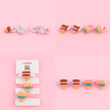 Colorful Hair Ties with Cake-shaped Decorations 1