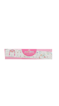 Magic Friends activity paper roll, long pink strip with instruction panel