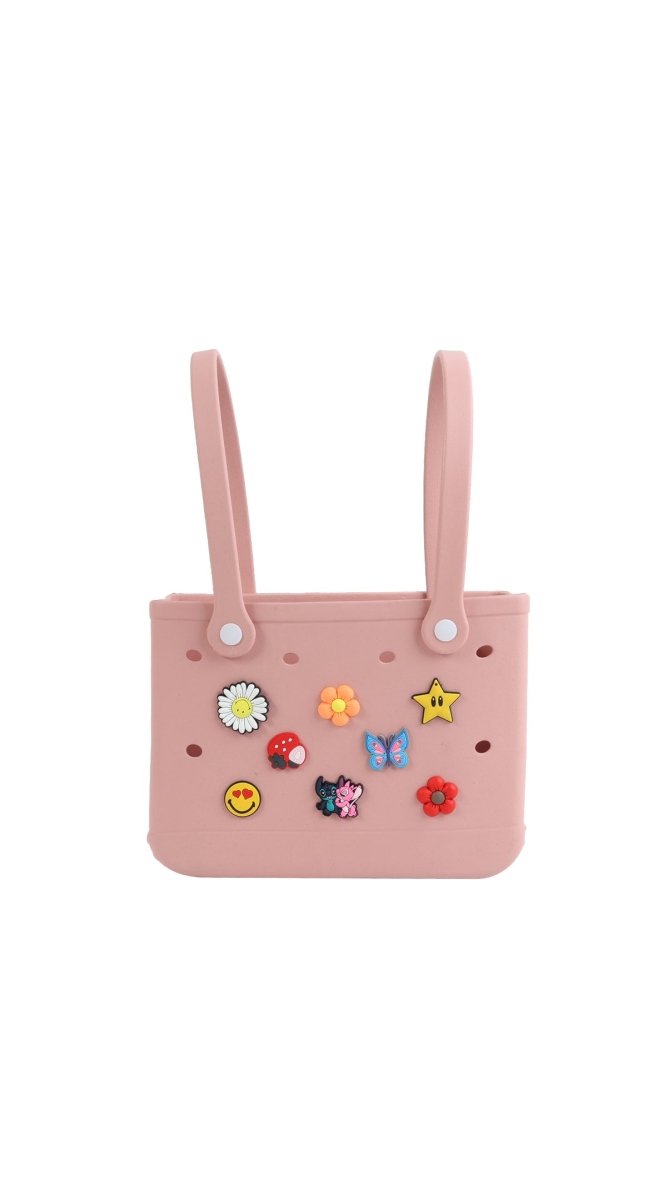 Kids' Silicone Handbag with Charms - MIDI