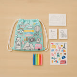Kids Travel Bag with Coloring Set - MIDI