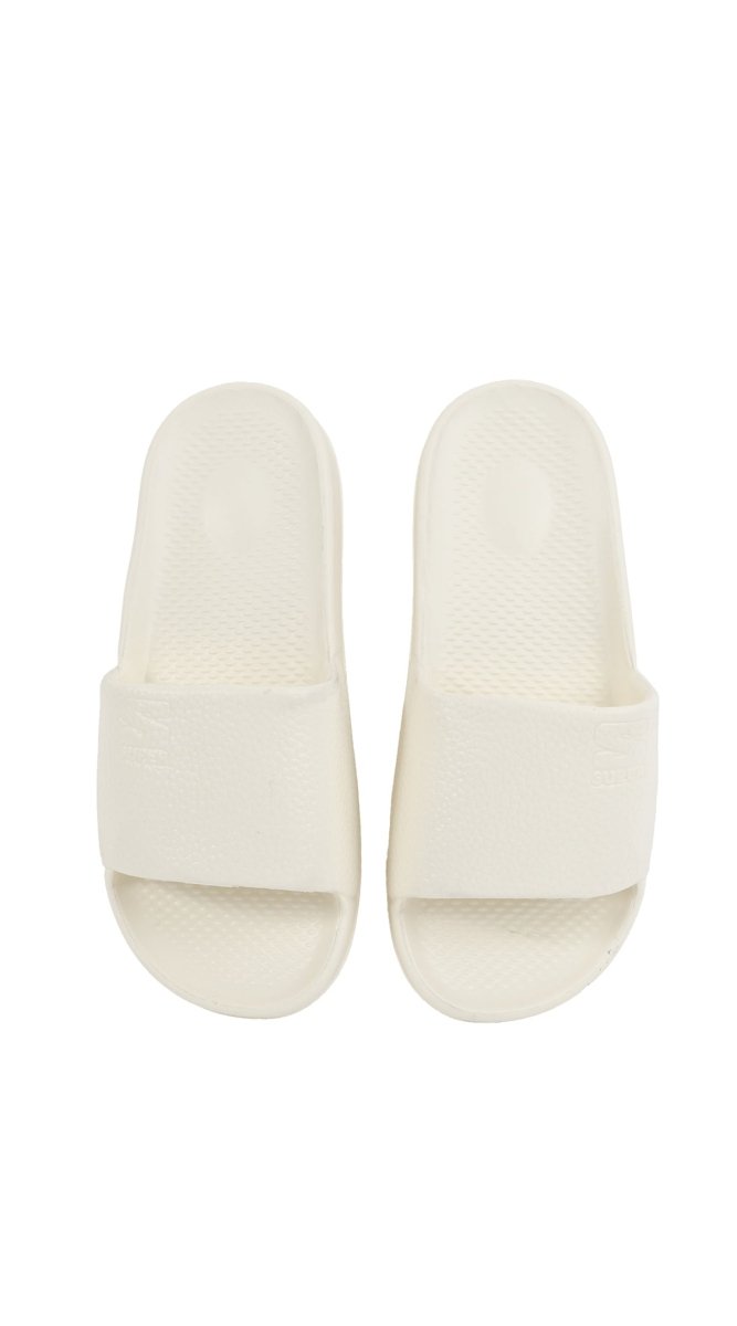 Kids' White Soft Slides - MIDI