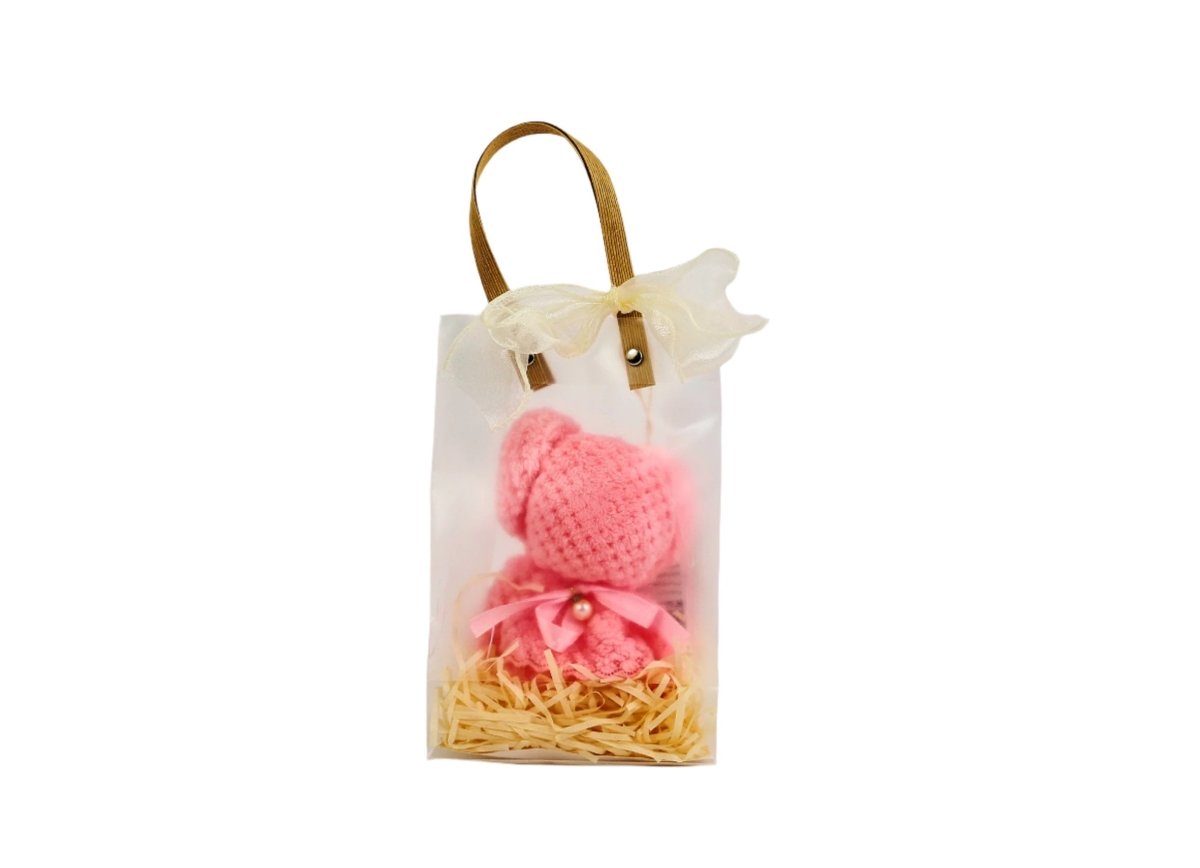 Knitted Teddy Bear Gift Set - MIDI