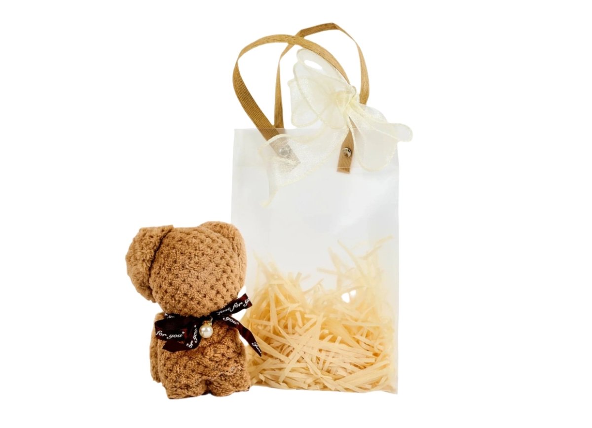 Knitted Teddy Bear Gift Set - MIDI