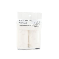 Lint roller refill pack, 2 rolls with 60 sheets each, spiral-cut sheets