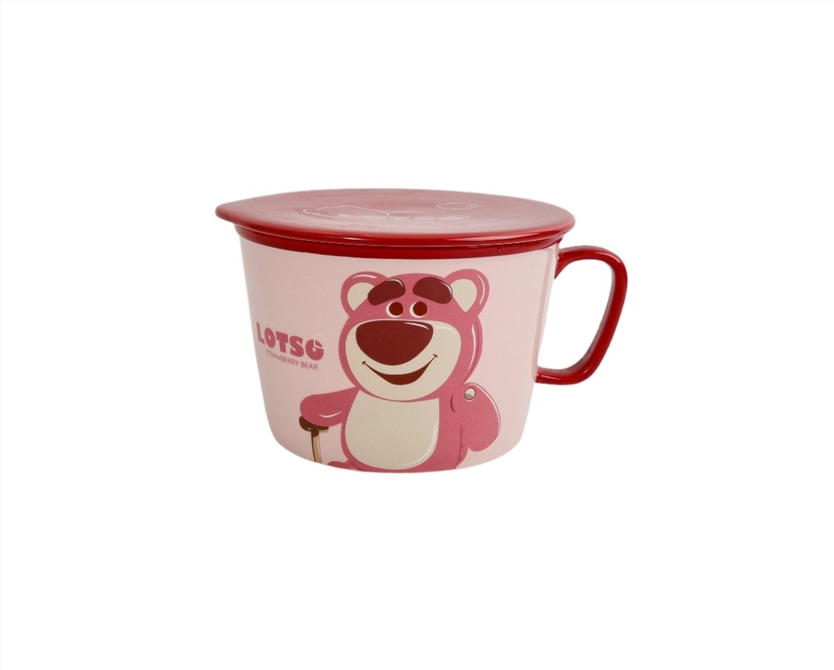 Ceramic cup with lid Lotso design 1