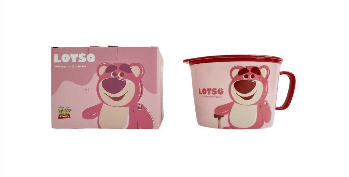 Ceramic cup with lid Lotso design 4