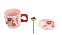Lotso Ceramic Cup with Lid and Spoon 4