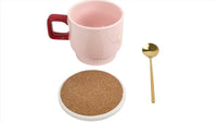 Lotso Ceramic Cup with Lid and Spoon 5