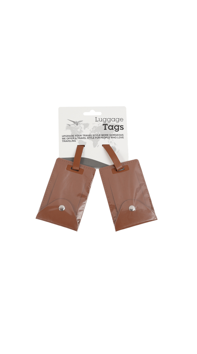 Luxury Leather Luggage Tags - MIDI