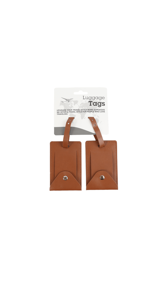 Luxury Leather Luggage Tags - MIDI