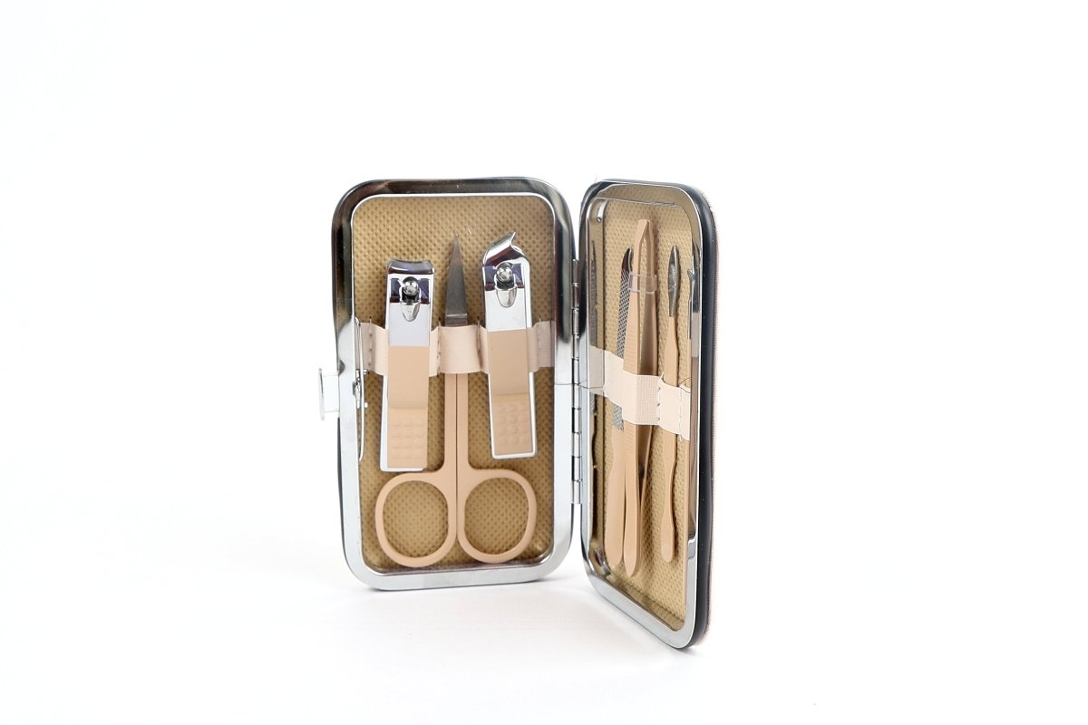 Pack of 2 Coffee Bear 7-Piece Nail Clipper Sets