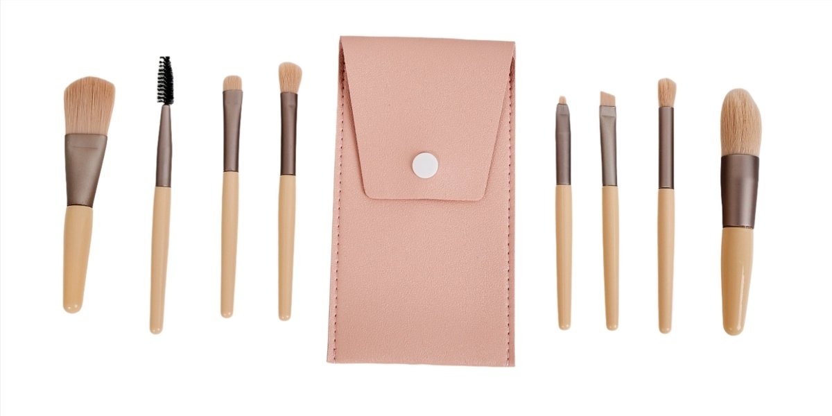 Makeup Brush Set 8pcs – Soft Bristles with Case - MIDI