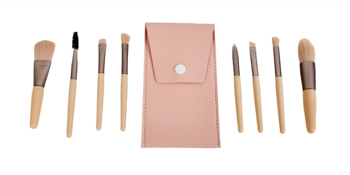 Makeup Brush Set 8pcs – Soft Bristles with Case - MIDI