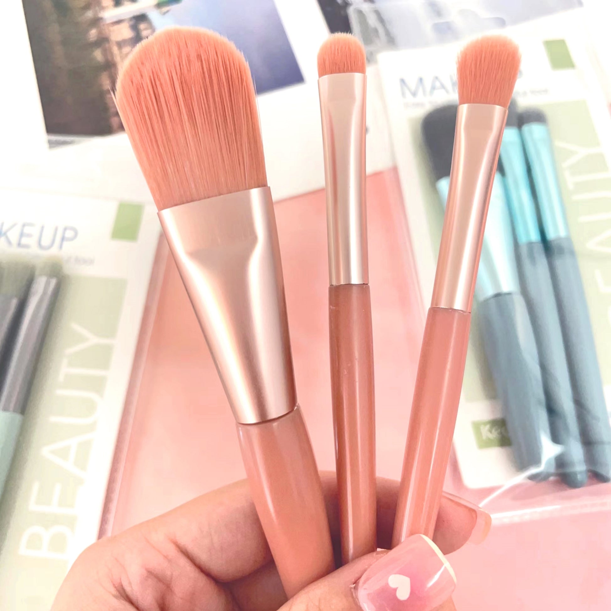 The bristles are soft the handle feels comfortable