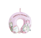 Children’s Neck Support Pillow with Cute Bunny Design 1