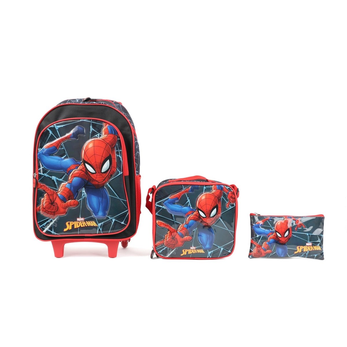 Marvel Spiderman 5 - in - 1 Trolley Bag Set 16” – School Pack - MIDI