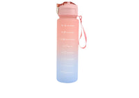700ml portable gradient snap cup, pink-to-blue gradient, flip lid and wrist strap