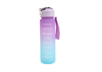 700ml portable gradient snap cup, violet-to-blue gradient, flip lid and wrist strap