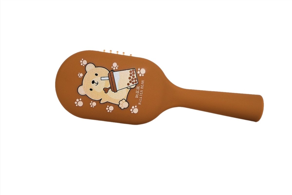 Milk tea bear vertical massage comb/mixed - MIDI