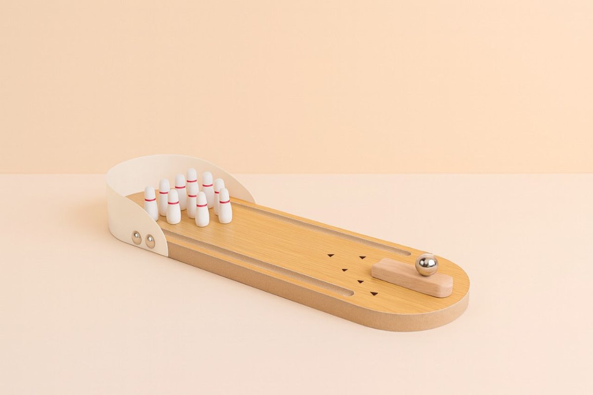 Mini Wooden Bowling Game - MIDI