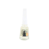 Nail polish bottle with light cream shade, capped white, Love Me label