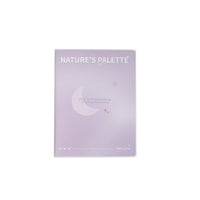 Lilac A5 notebook with pastel matte rubber cover, Nature’s Palette moon graphic