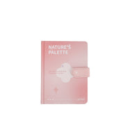 Pastel magnetic buckle notebook, pink cover with star magnetic clasp