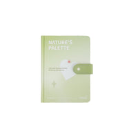 Pastel magnetic buckle notebook, green cover with star magnetic clasp