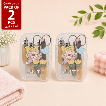 Pack of 2 Cartoon Girl 7-Piece Manicure Sets lifestyle image