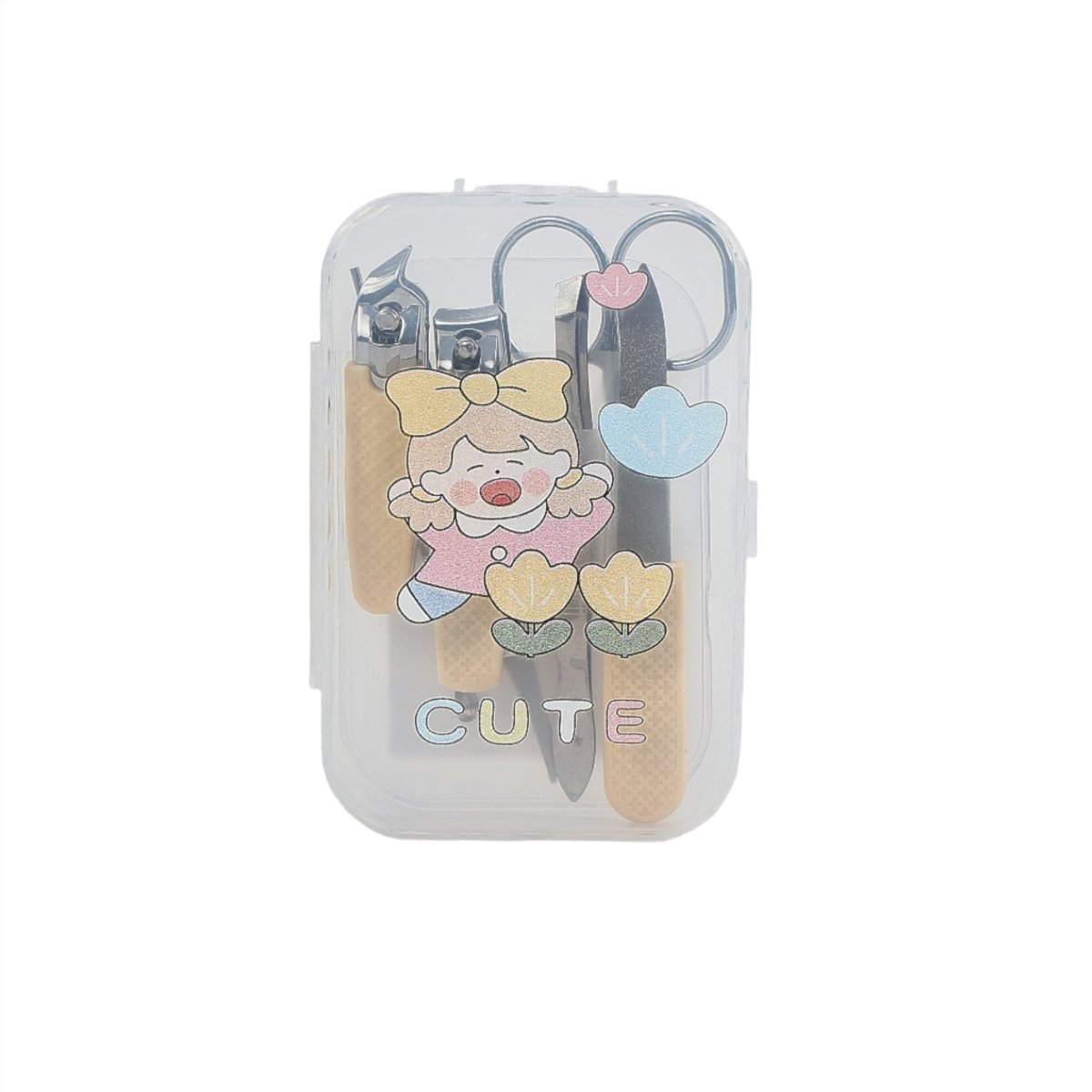 Pack of 2 Cartoon Girl 7-Piece Manicure Sets